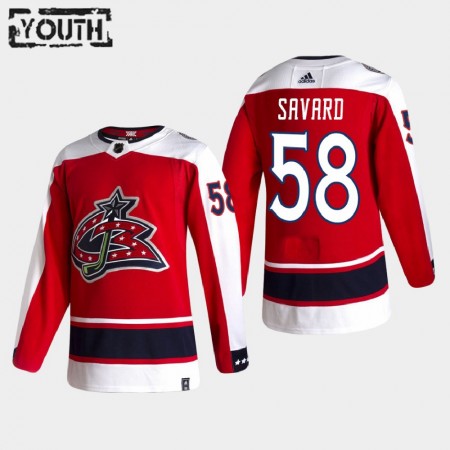 Dětské Hokejový Dres Columbus Blue Jackets Dresy David Savard 58 2020-21 Reverse Retro Authentic